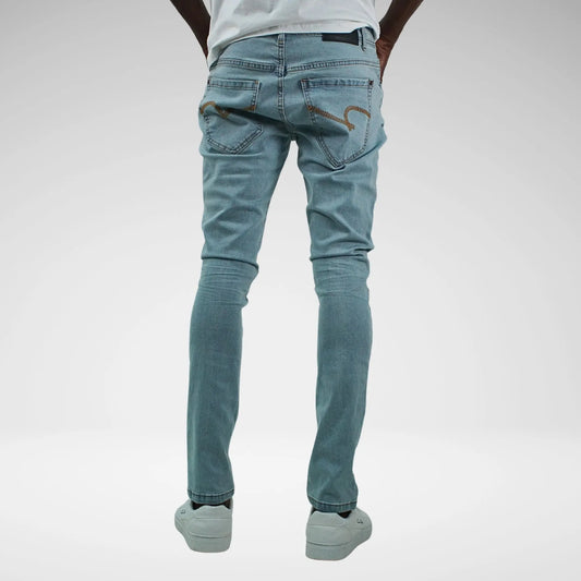 Refuel Men's Jeans | Destroyed Blue