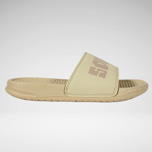 Soviet Bahamas Push-In Sandal | Cream/Dusty Pink