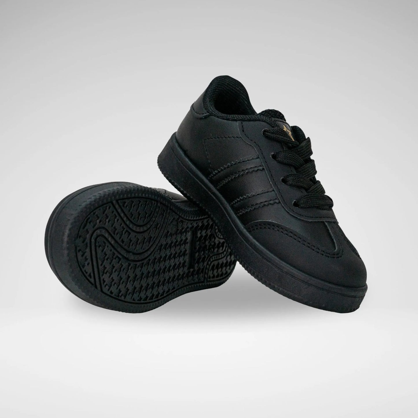 SOVIET IGC1034 CASUAL LACE UP L/CUT BLACK MONO