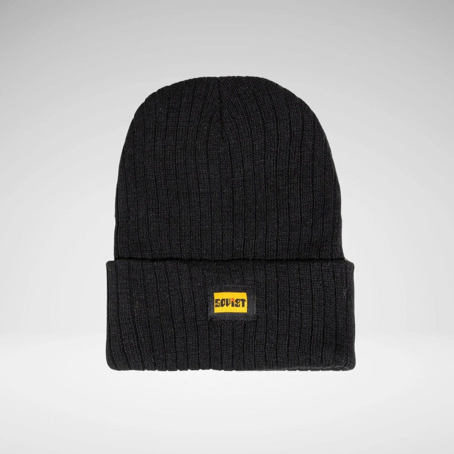SOVIET DENALI FOLD UP BEANIE BLACK