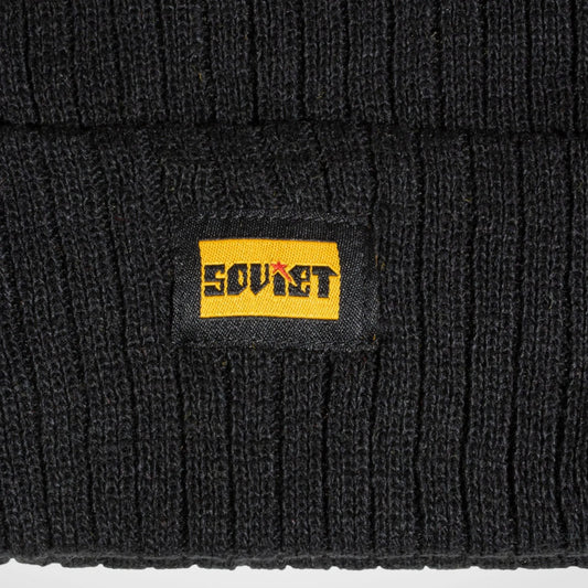 SOVIET DENALI FOLD UP BEANIE BLACK