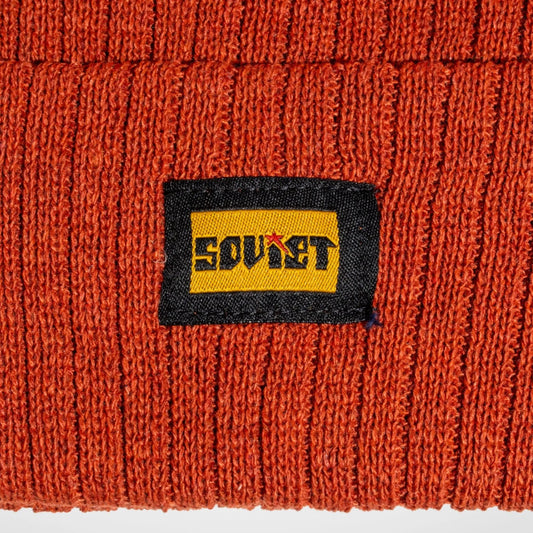 SOVIET DENALI FOLD UP BEANIE RUST
