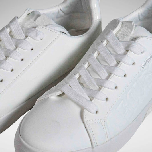 SOVIET LC6004 S - 0982 L Hollywood25 Pu Lace Up Sneaker White