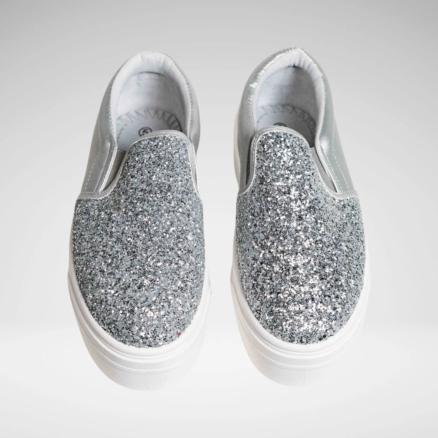 SOVIET LC6008 S - 116 - 1 L Ginger Metallic/Glitter Platform Sneaker Silver