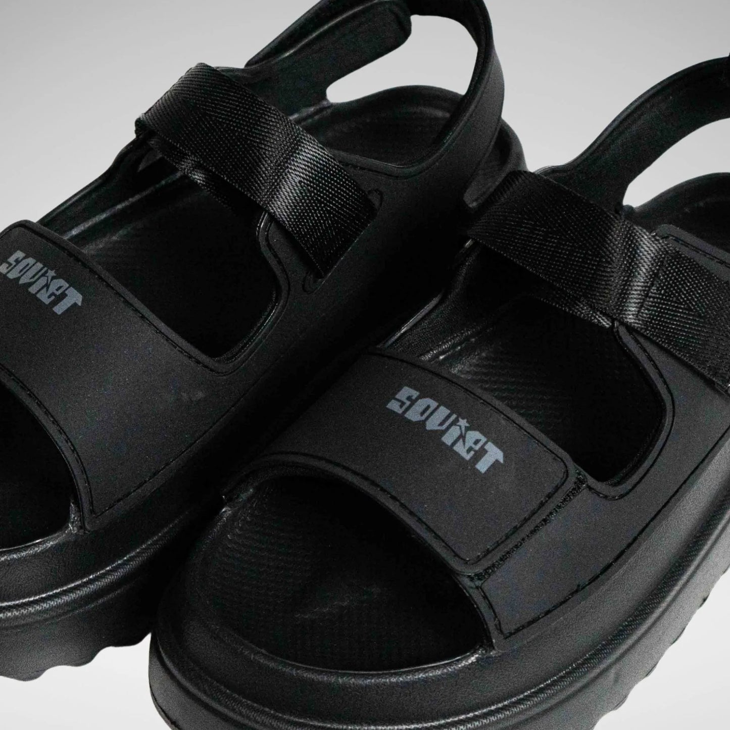 SOVIET LS5819 S - 0959 L Moselle Slipon Platform Sandal Black