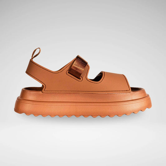 SOVIET LS5819 S - 0959 L Moselle Slipon Platform Sandal Camel