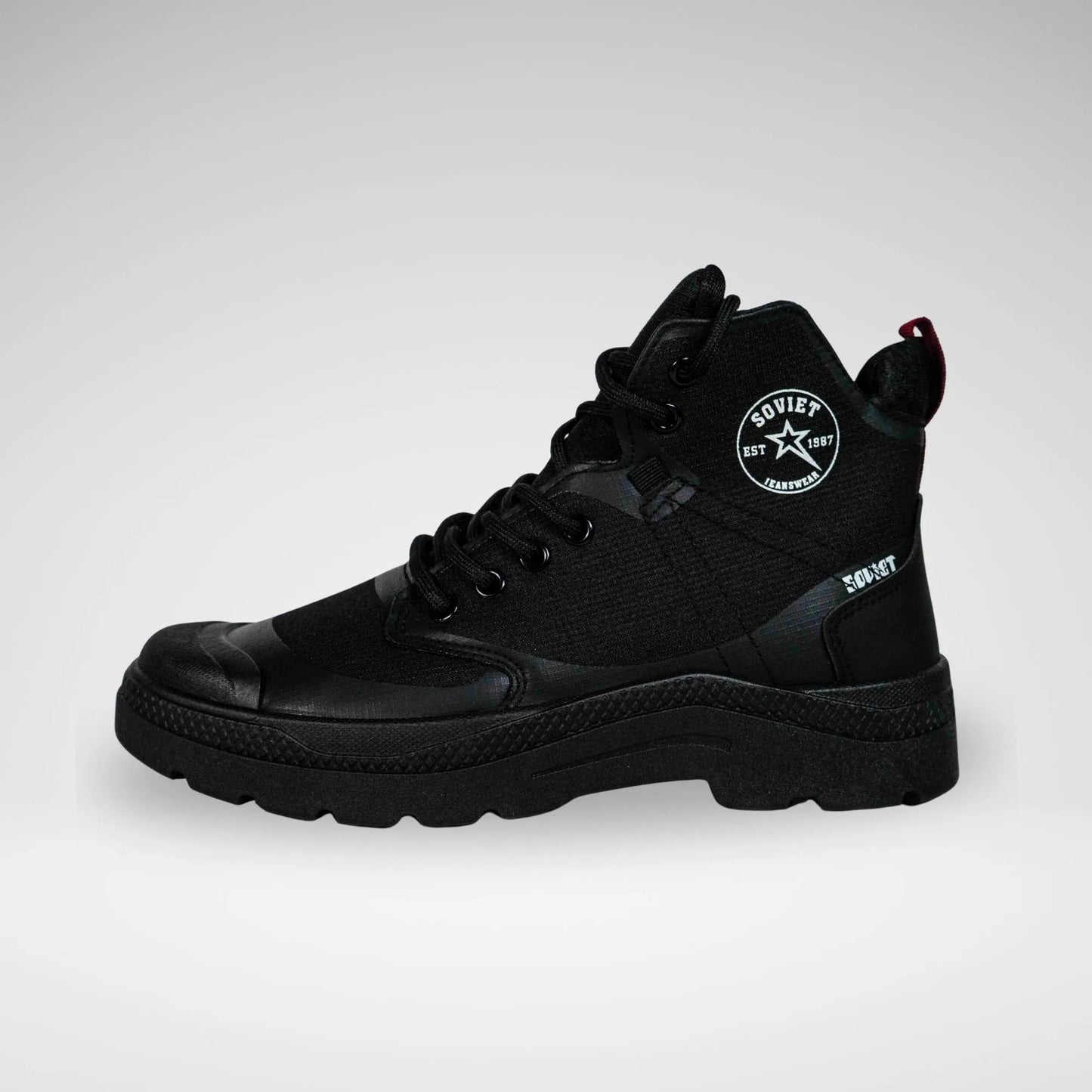 SOVIET MCB7130 S - 1124 M Prime Mens High Cut Canvas Black