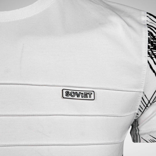 SOVIET - ROTARY PRINT TEE - MTS2838 - WHITE