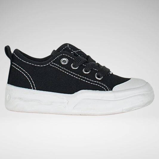 Soviet Summer Canvas Sneaker | Black