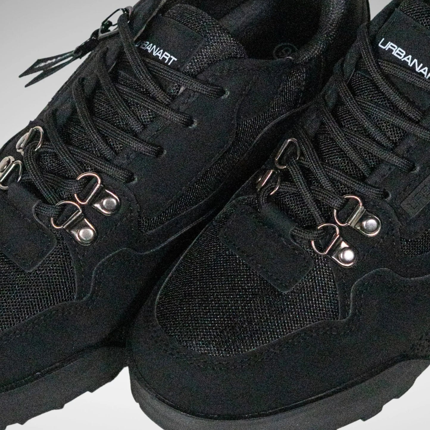 URBAN ART MC6727 PLAY 1NB NUBUCK MESH SNEAKER BLACK
