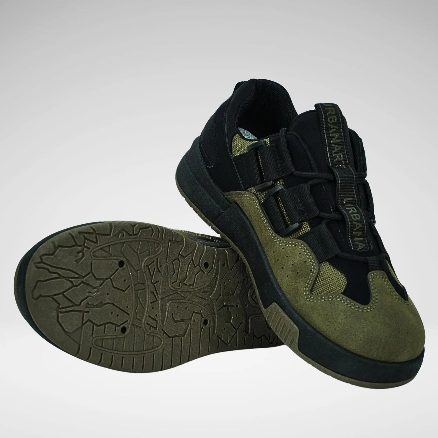 Urban Art Rover 1 Faux Nubuck Nylon Shoe | Olive