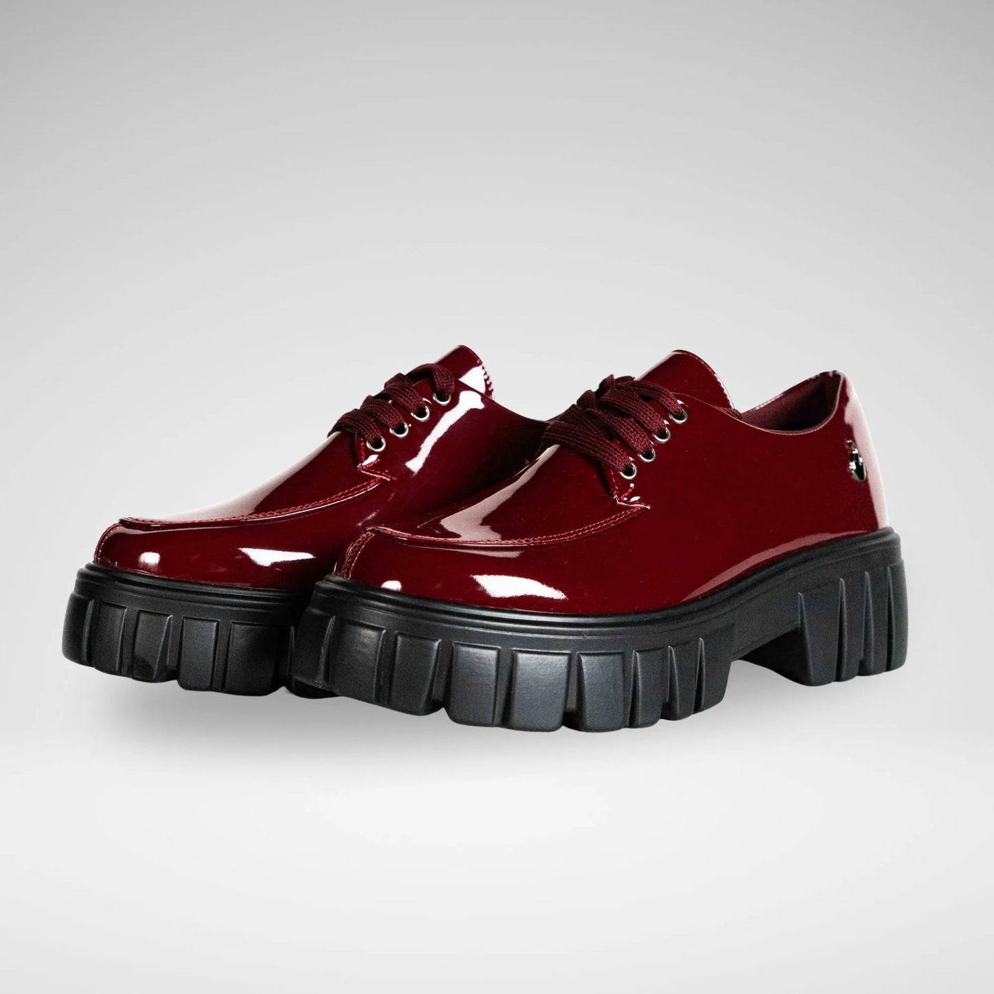 URBAN ART BLAIR1 PATENT SHOES BURGUNDY 5 L269003 Burgandy