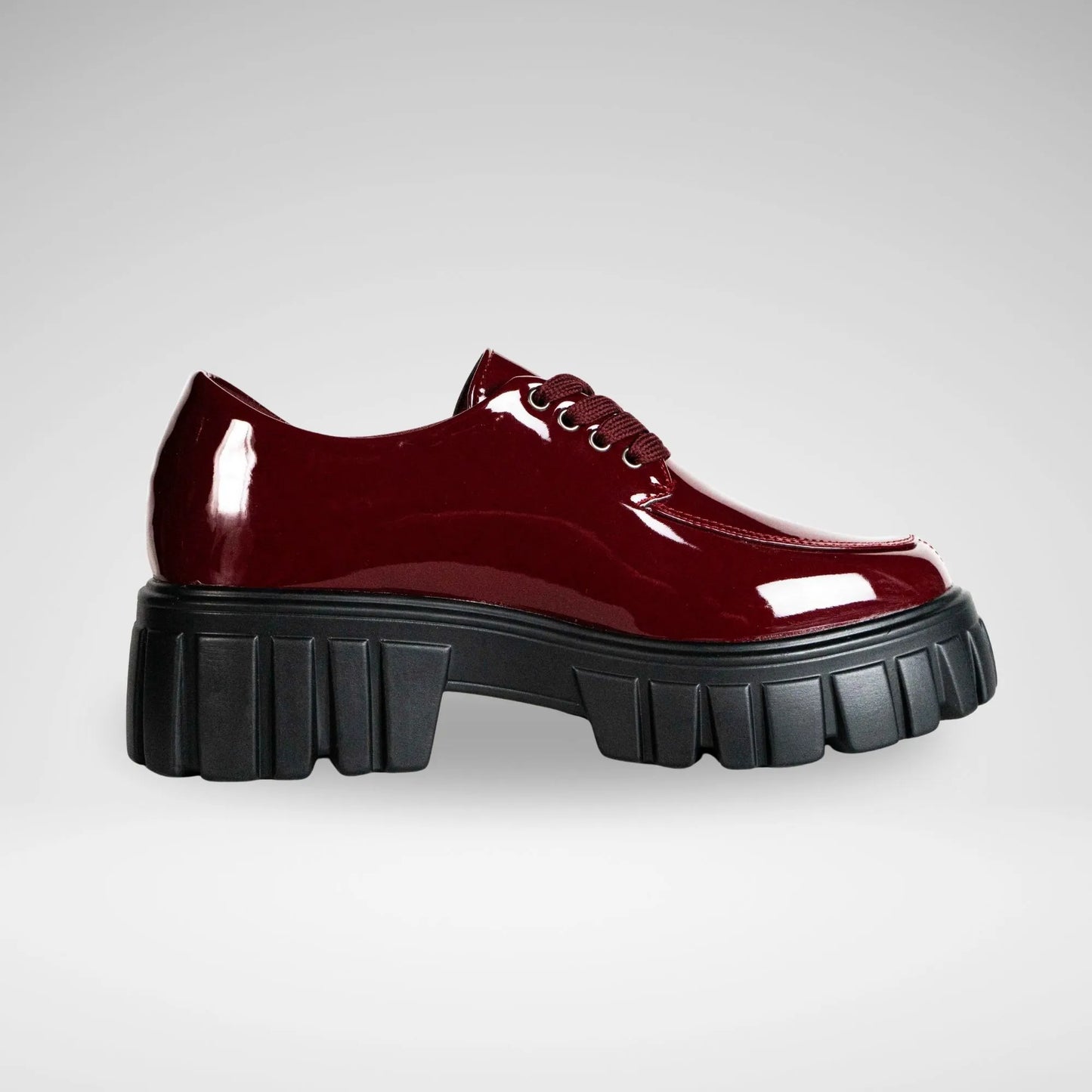 URBAN ART BLAIR1 PATENT SHOES BURGUNDY 5 L269003 Burgandy