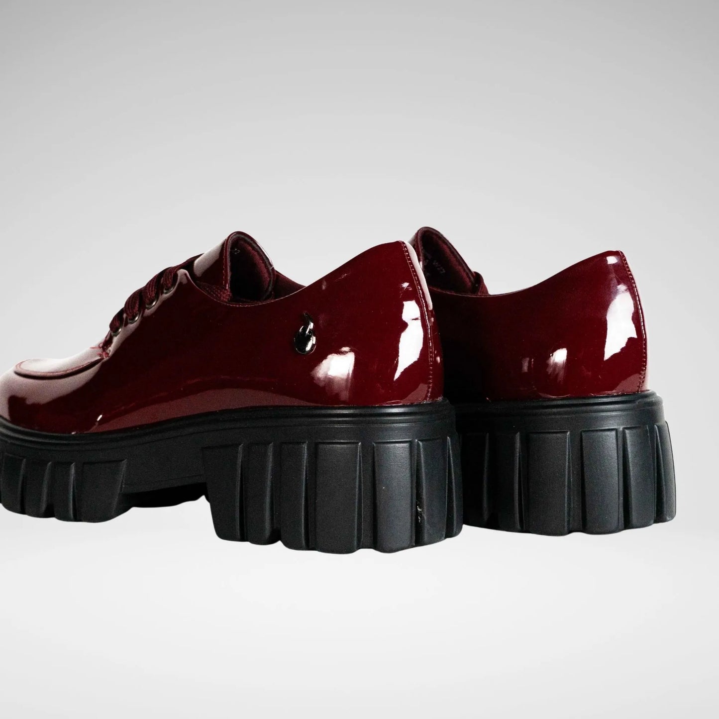 URBAN ART BLAIR1 PATENT SHOES BURGUNDY 5 L269003 Burgandy