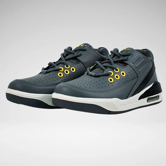 Kstar7 Bryant Boys Sneaker | Grey/Black/Yellow