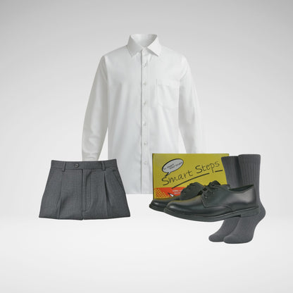 HighSchool Combo – Essential Uniform Pack White 2 Pairs Socks FREE