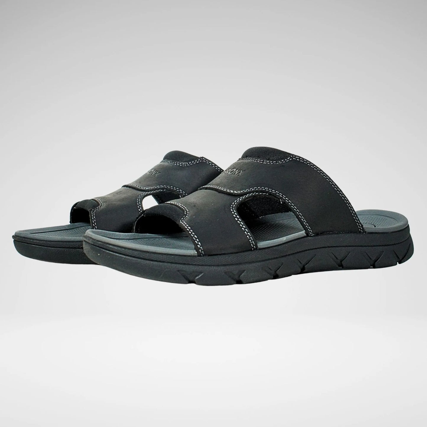 Bronx Midtown Leather Sandal | Black