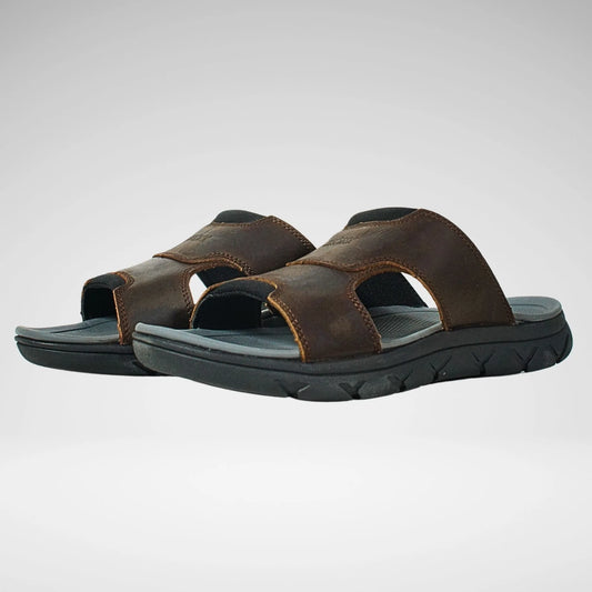 Bronx Midtown Leather Sandal | Chocolate