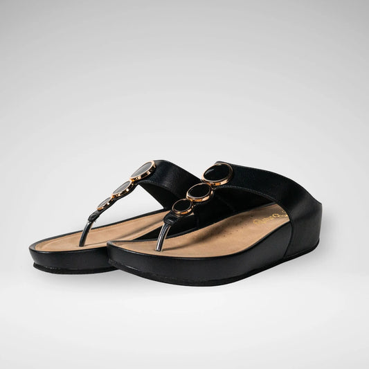 BUTTERFLY FEET LS5831 DELIA13 LADIES SANDALS - BLACK