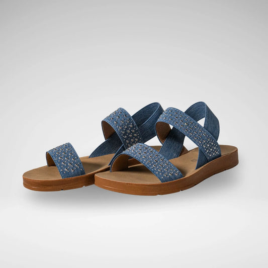 BUTTERFLY FEET LS5838 ZINA23 LADIES SANDAL - DENIM