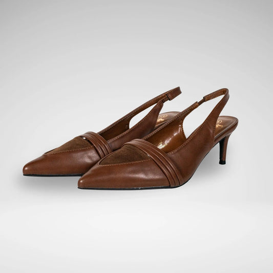 BUTTERFLYFEET LH7335 MEAGAN2 LADIES HEEL CHOCOLATE