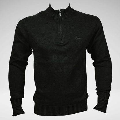 Carducci Bari Zip Quater Zip Jersey Black