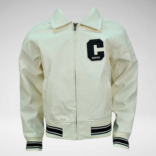 Cutty Blitz College Jacket | White