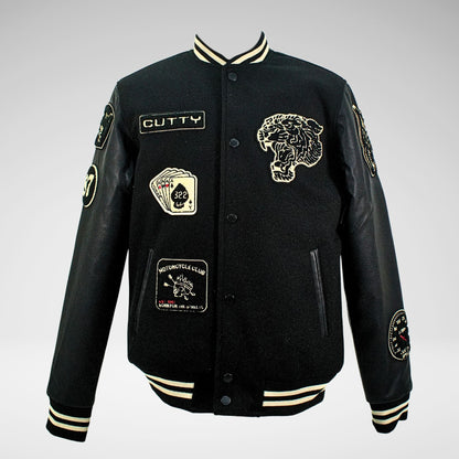 Cutty Crush Baseball Jacket | Black
