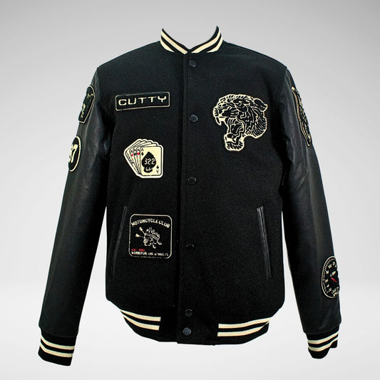 Cutty Crush Baseball Jacket | Black