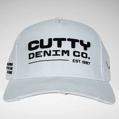 CUTTY CDUSTIN PEAK CAP WHITE