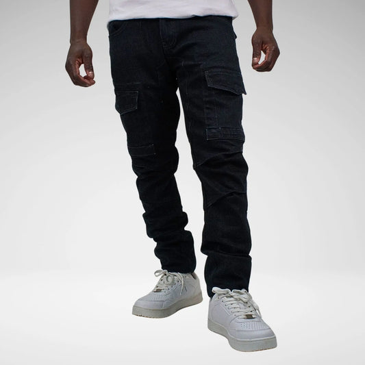 Cutty Rainden Cargo Jean | Blue Black