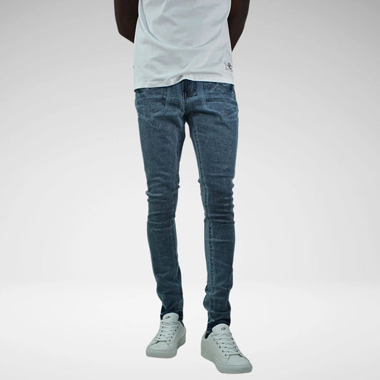 CUTTY PAXTON COATED DENIM JEANS|BLUE