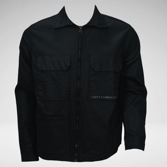 Cutty Leader Denim Jacket | Black