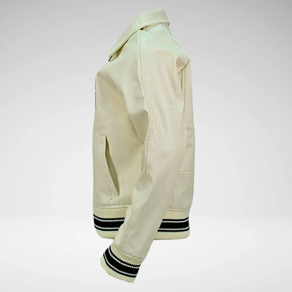 Cutty Blitz College Jacket | White