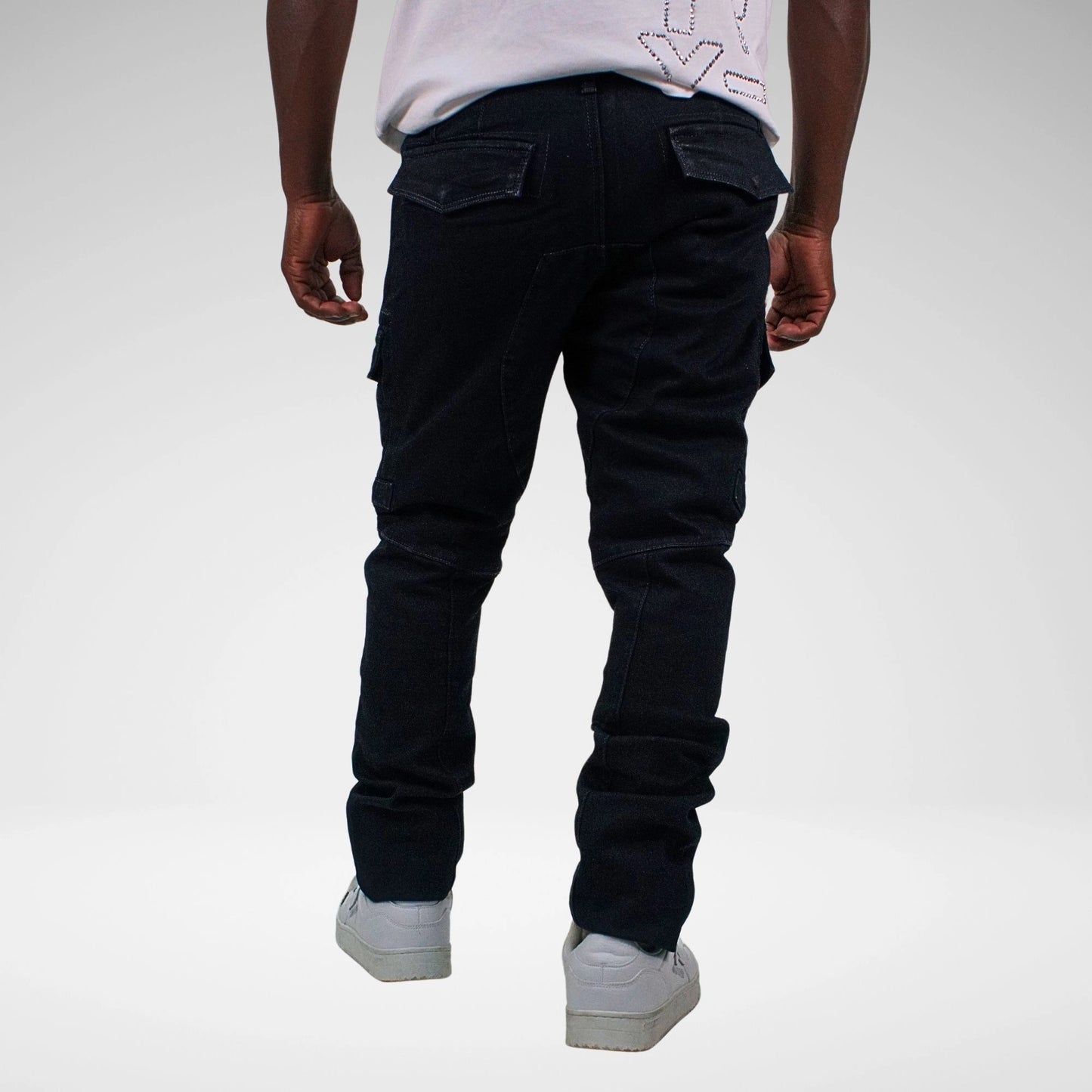 Cutty Rainden Cargo Jean | Blue Black