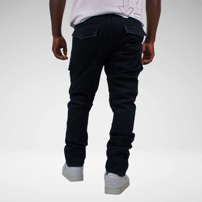 Cutty Rainden Cargo Jean | Blue Black