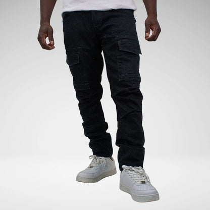 Cutty Rainden Cargo Jean | Blue Black