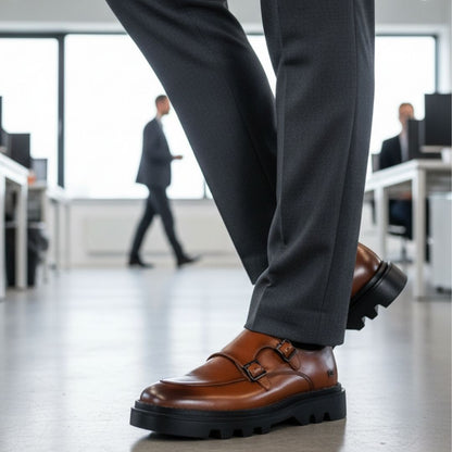 MAZERATA - VINCHEY30 FAUX LEATHER DOUBLE STRAP - MC6843 - TAN