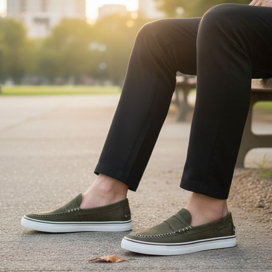 MAZERATA - VINNY1NUB FAUX SNEAKER - MC6824 - OLIVE