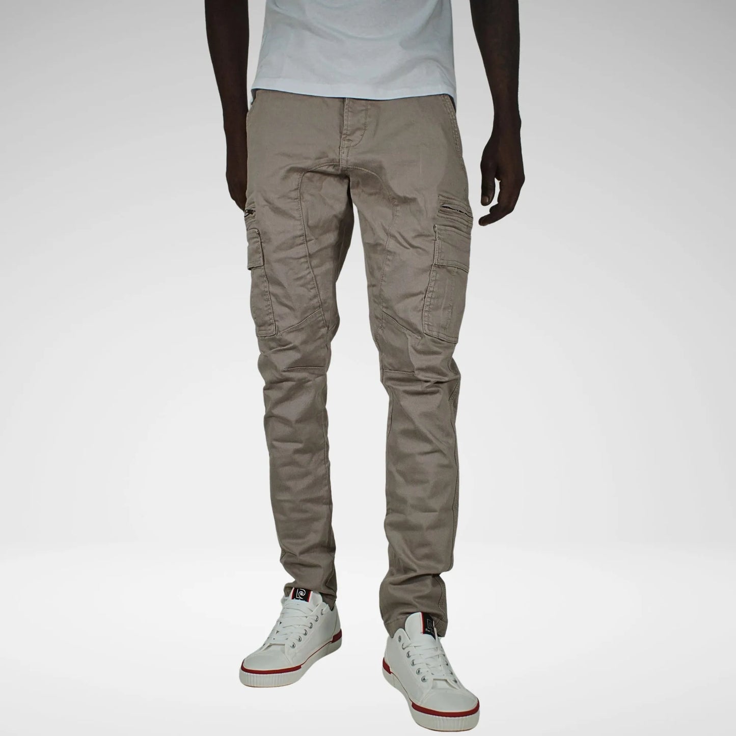 Gasoline Cotton Cargo Jeans | Stone
