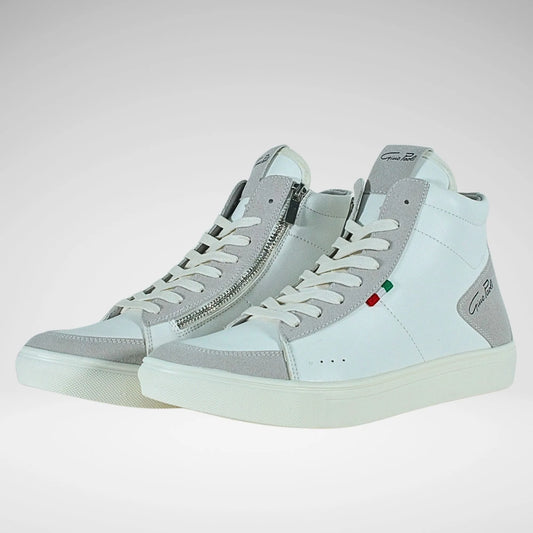 Gino Paoli Hugo Hi-Top Sneaker | White