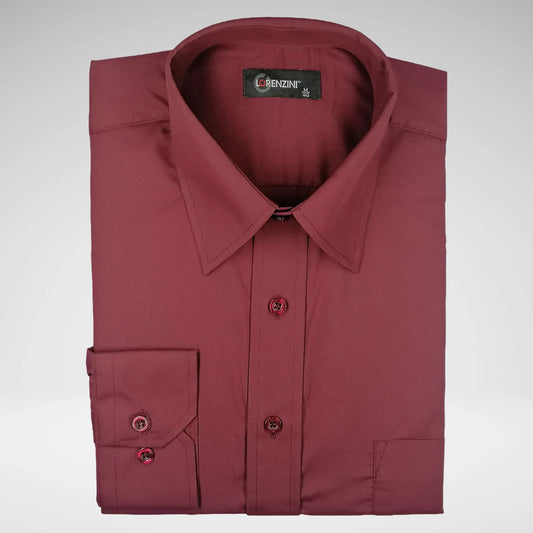 Lorenzini Men's Lounge Shirt | Maroon