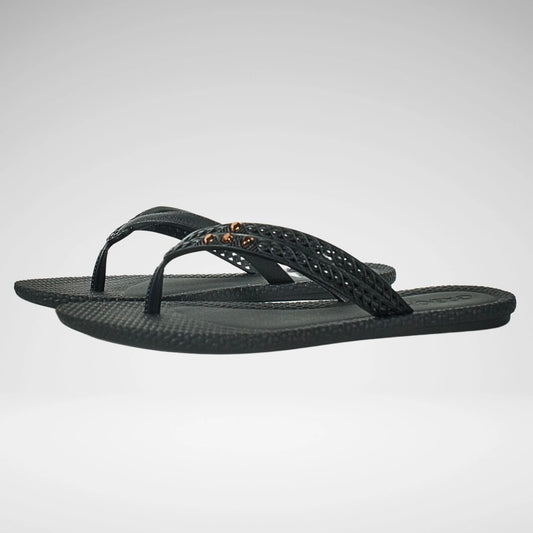 Grendha Elegant Rast Slipper | Black