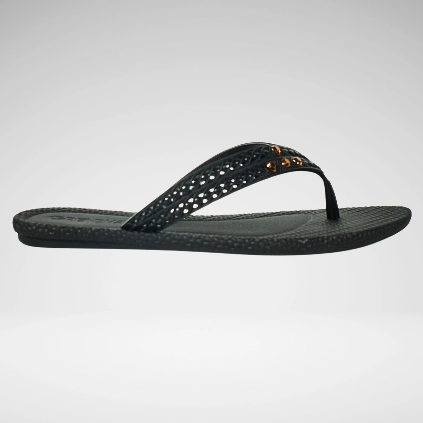 Grendha Elegant Rast Slipper | Black