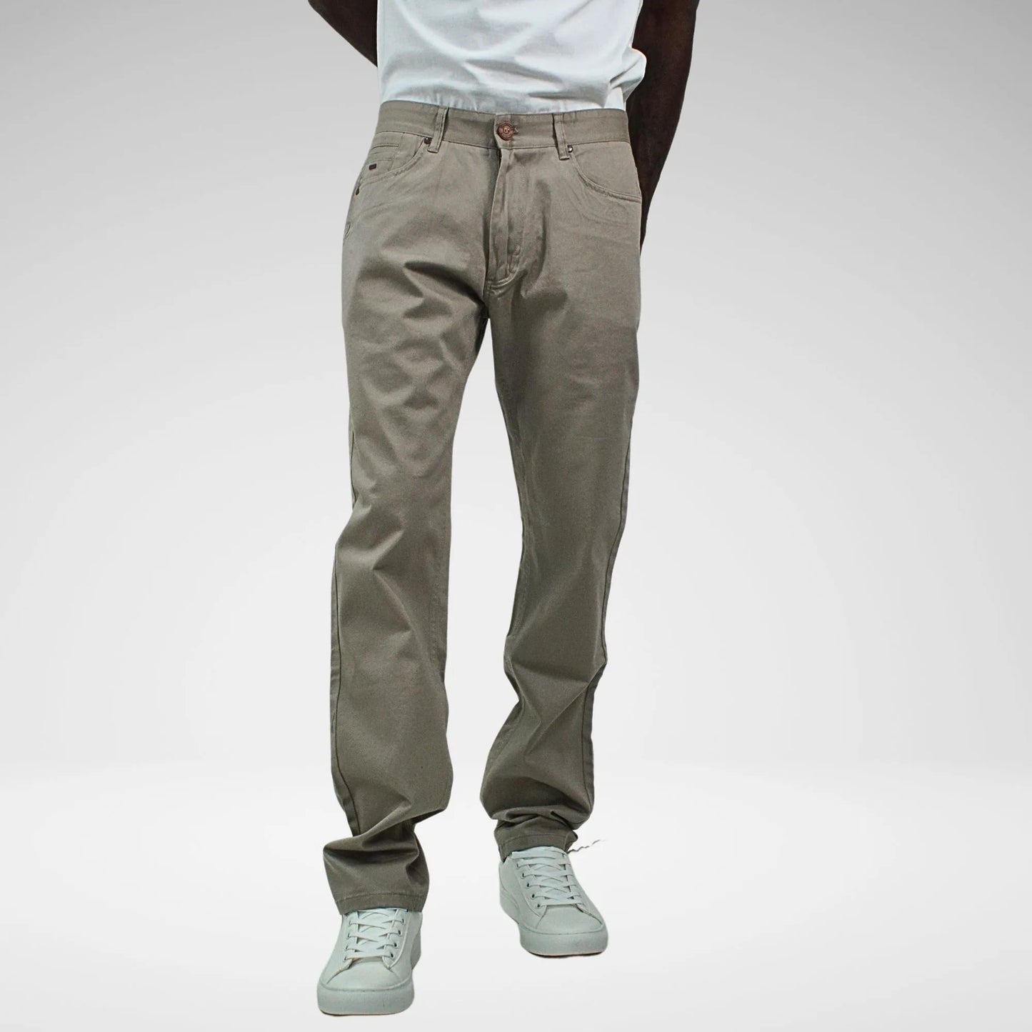 Jonathan D Men's Cotton Jeans | Cement