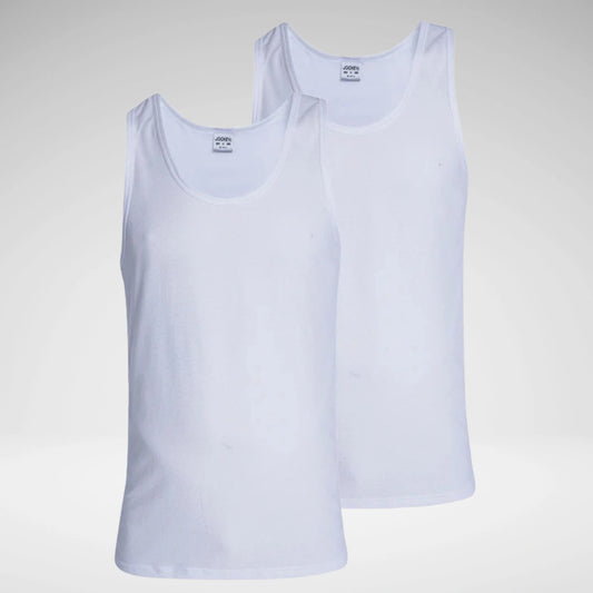 Jockey Eyelet Men's Vest | White