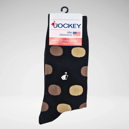 Jockey Cotton Design Socks | Black