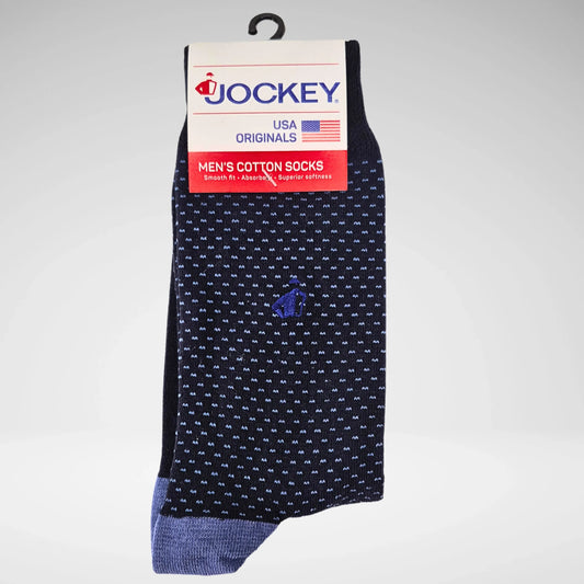 Jockey Cotton Design Socks | Navy