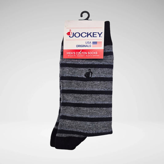 Jockey Cotton Design Socks | Grey/Black