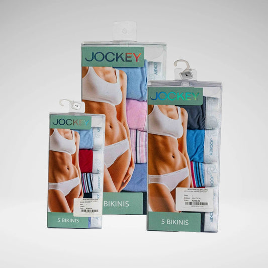 JOCKEY LP3120 5Pk Bright Stripe Bikini Lbi700405 Assorted